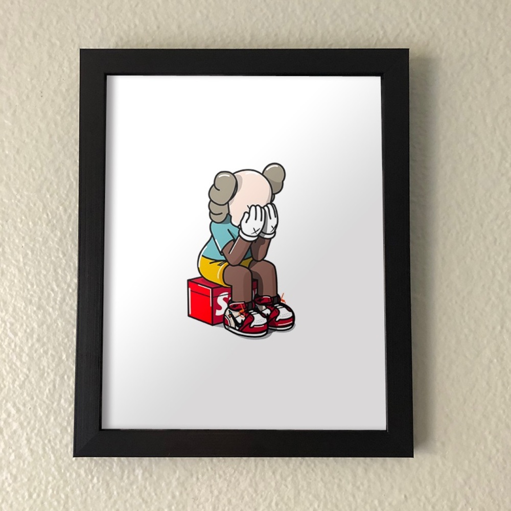 KAWS Supreme Wall Art